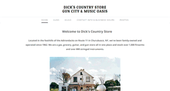 Desktop Screenshot of dickscountrystore.net